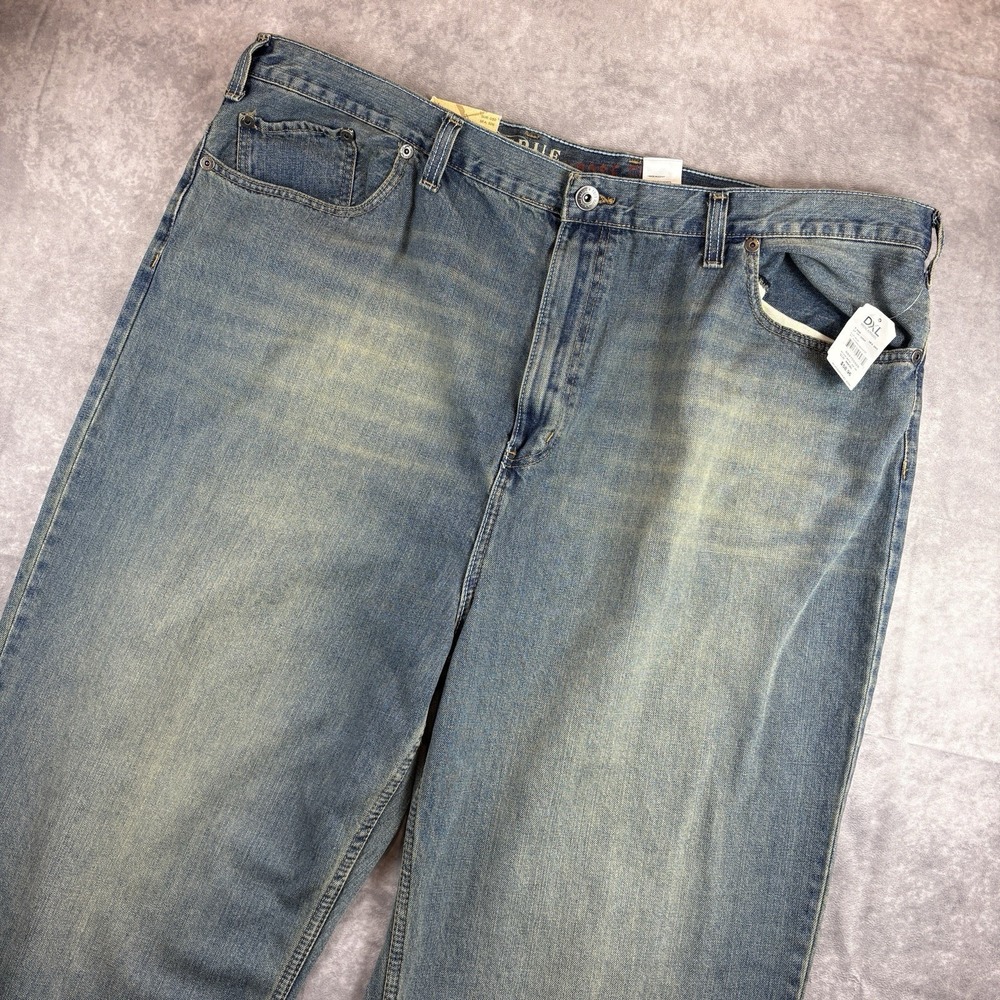 True Nation Jeans Mens 48x36 Blue Loose Fit Workwear DXL NEW
